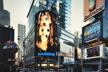 Künstlerisches Foto vom Times Square, New York